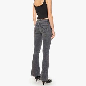 MOTHER Dark Gray Wide Leg Jeans